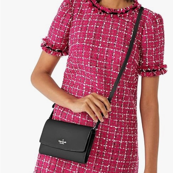 kate spade CROSSBODY small flap dana style in black SAFFIONO. - Picture 5 of 10